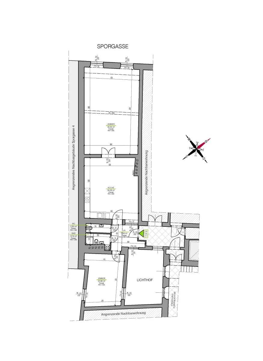 3-Zimmer-Immobilie mieten in Graz – 115 m², € 1.125 – Bild 2 von 8