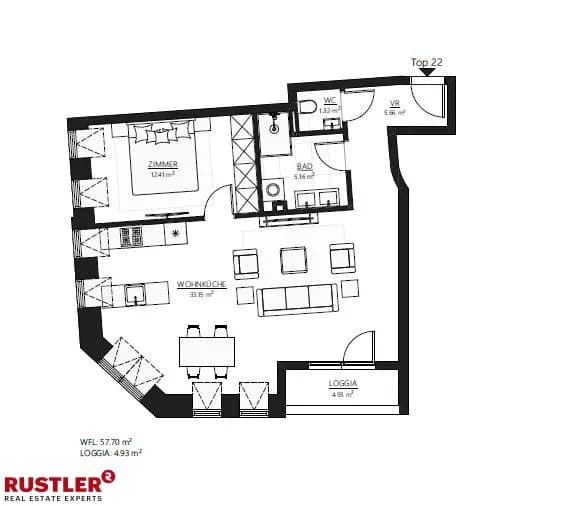 2-Zimmer-Wohnung kaufen in Wien – 57,61 m², € 580.000 – Bild 7 von 18