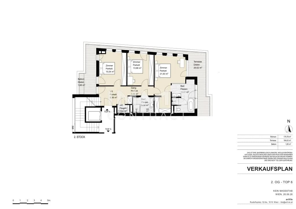4-Zimmer-Wohnung kaufen in Wien – 175,78 m², € 3.500.000 – Bild 13 von 14