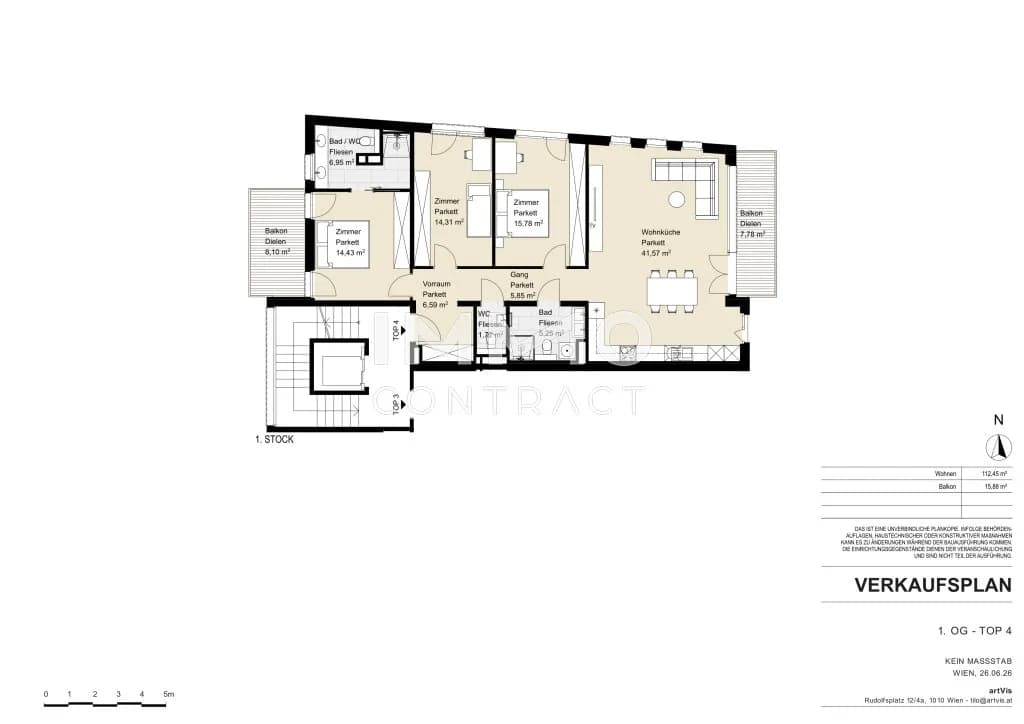 4-Zimmer-Wohnung kaufen in Wien – 112,45 m², € 1.500.000 – Bild 12 von 12