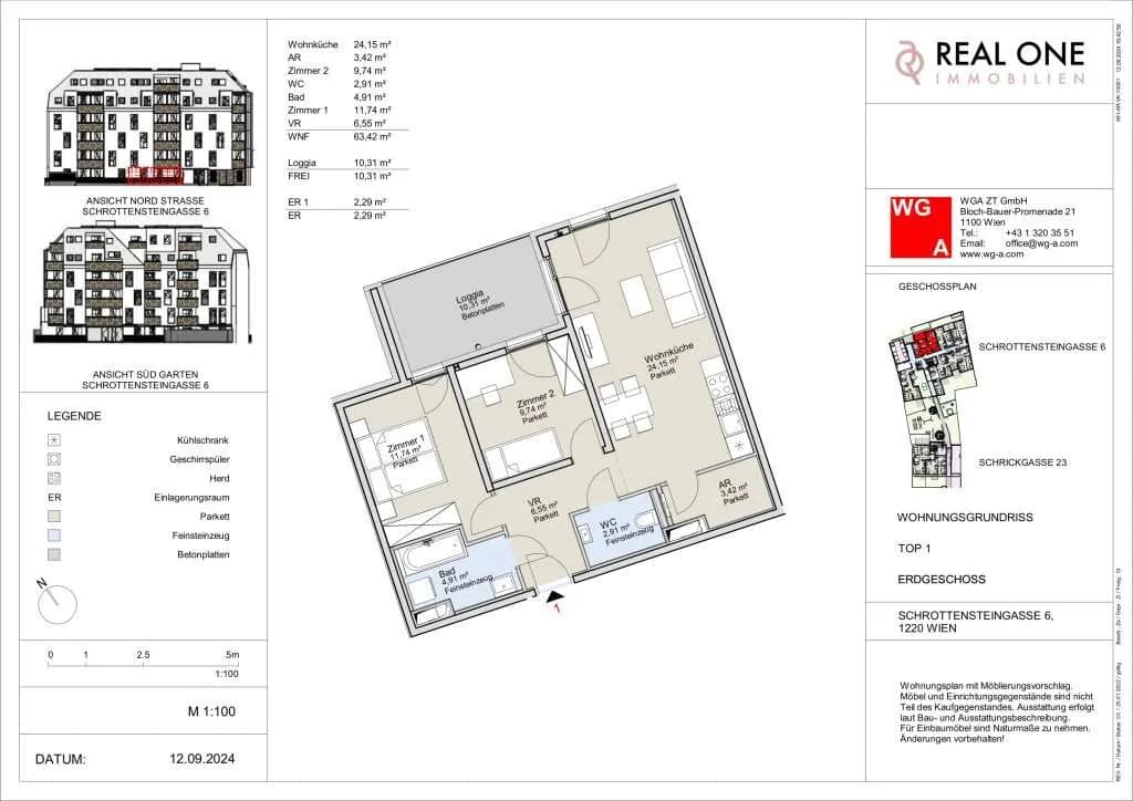 3-Zimmer-Wohnung kaufen in Wien – 63,44 m², € 380.000 – Bild 35 von 35