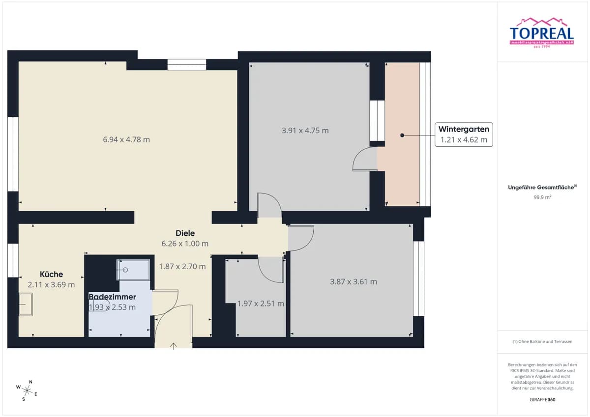 3-Zimmer-Wohnung kaufen in Wels – 105 m², € 319.000 – Bild 34 von 34