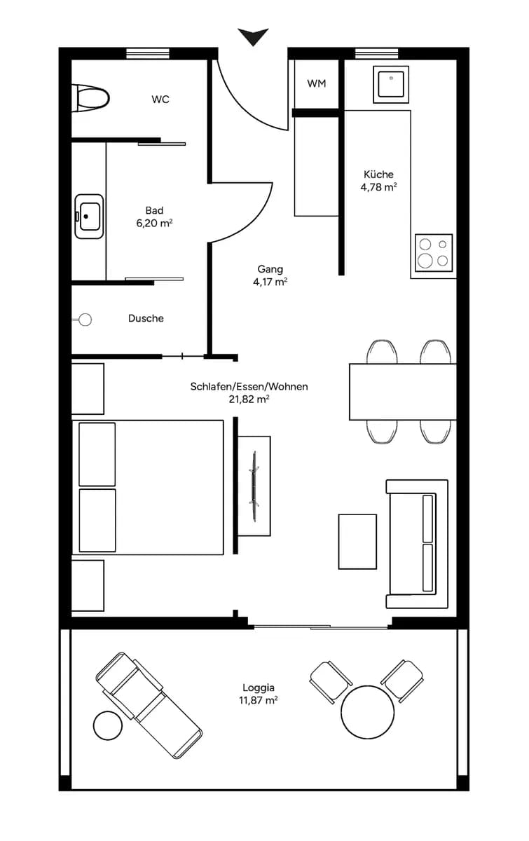 1-Zimmer-Wohnung kaufen in Oberpullendorf – 36,97 m², € 139.900 – Bild 21 von 21