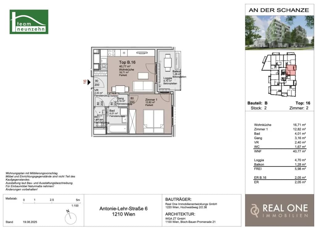 2-Zimmer-Wohnung kaufen in Wien – 40,77 m², € 283.000 – Bild 12 von 12