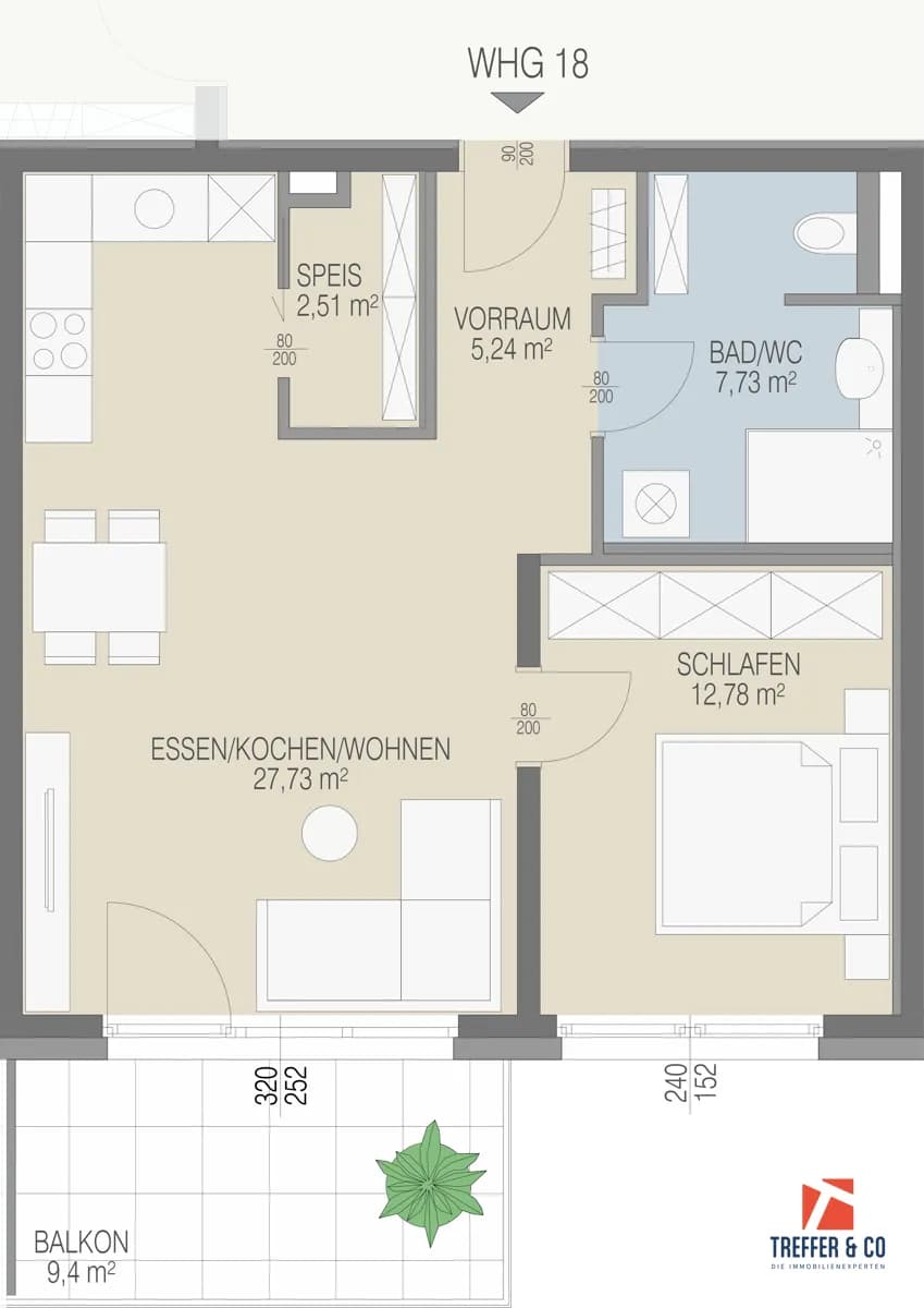 2-Zimmer-Wohnung kaufen in Kufstein – 56,14 m², € 389.000 – Bild 5 von 6