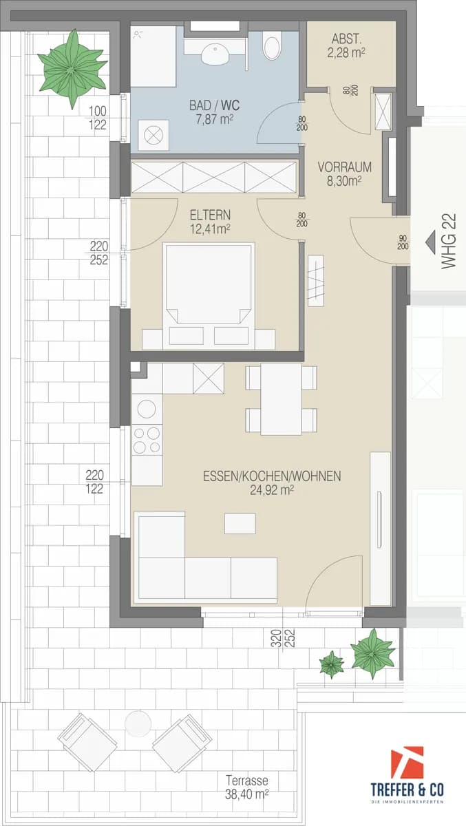 2-Zimmer-Wohnung kaufen in Kufstein – 55,87 m², € 439.000 – Bild 5 von 6