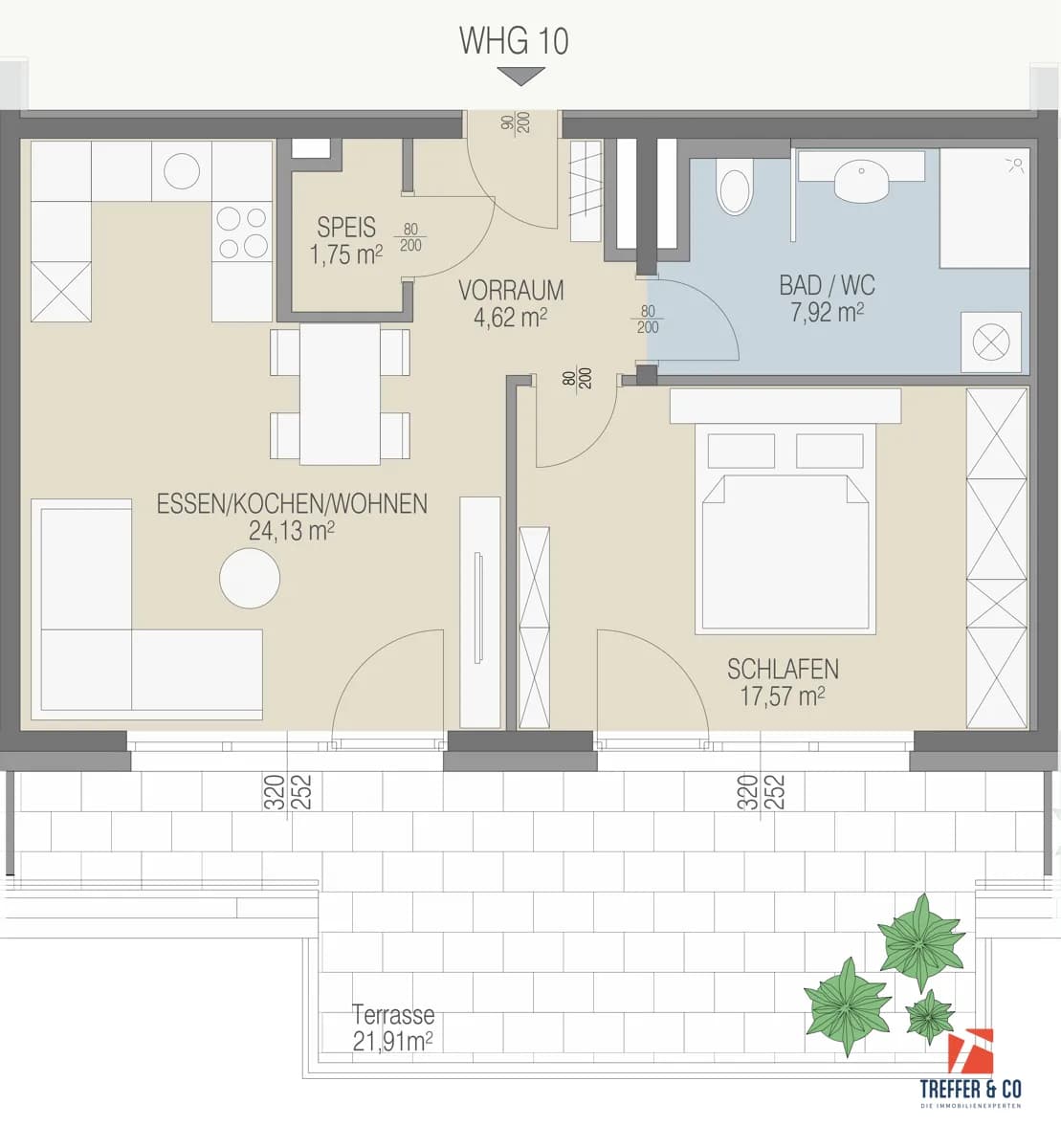 2-Zimmer-Wohnung kaufen in Kufstein – 56,07 m², € 429.000 – Bild 5 von 6