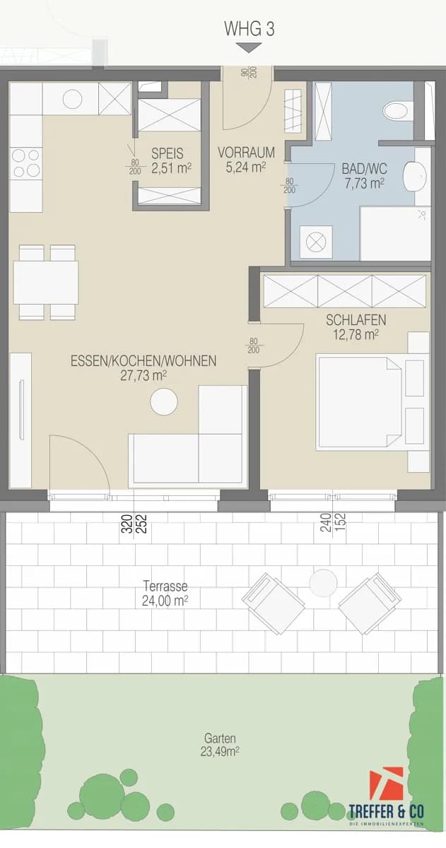 2-Zimmer-Wohnung kaufen in Kufstein – 56,14 m², € 374.000 – Bild 5 von 6