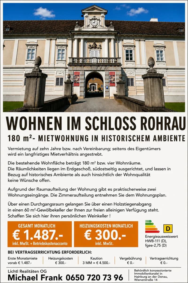 4-Zimmer-Wohnung mieten in Bruck an der Leitha – 180 m², € 1.487 – Bild 1 von 15