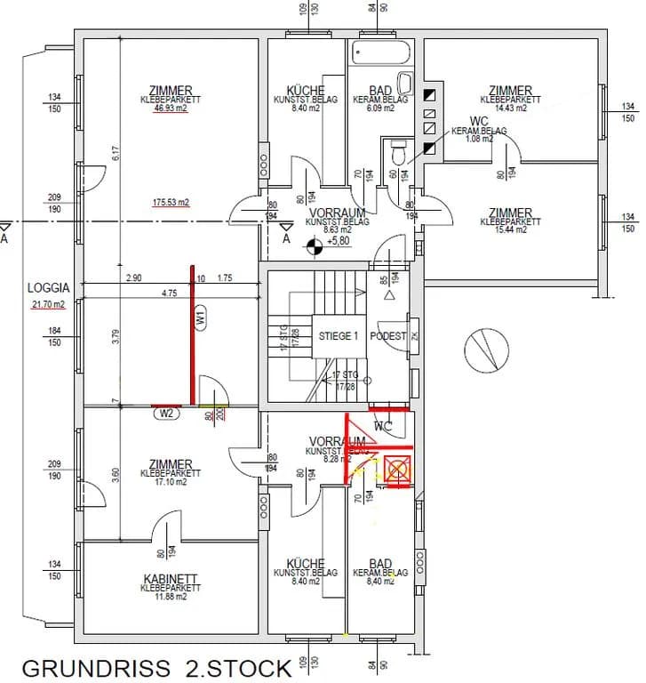 6-Zimmer-Wohnung kaufen in Wien – 176 m², € 760.000 – Bild 4 von 9