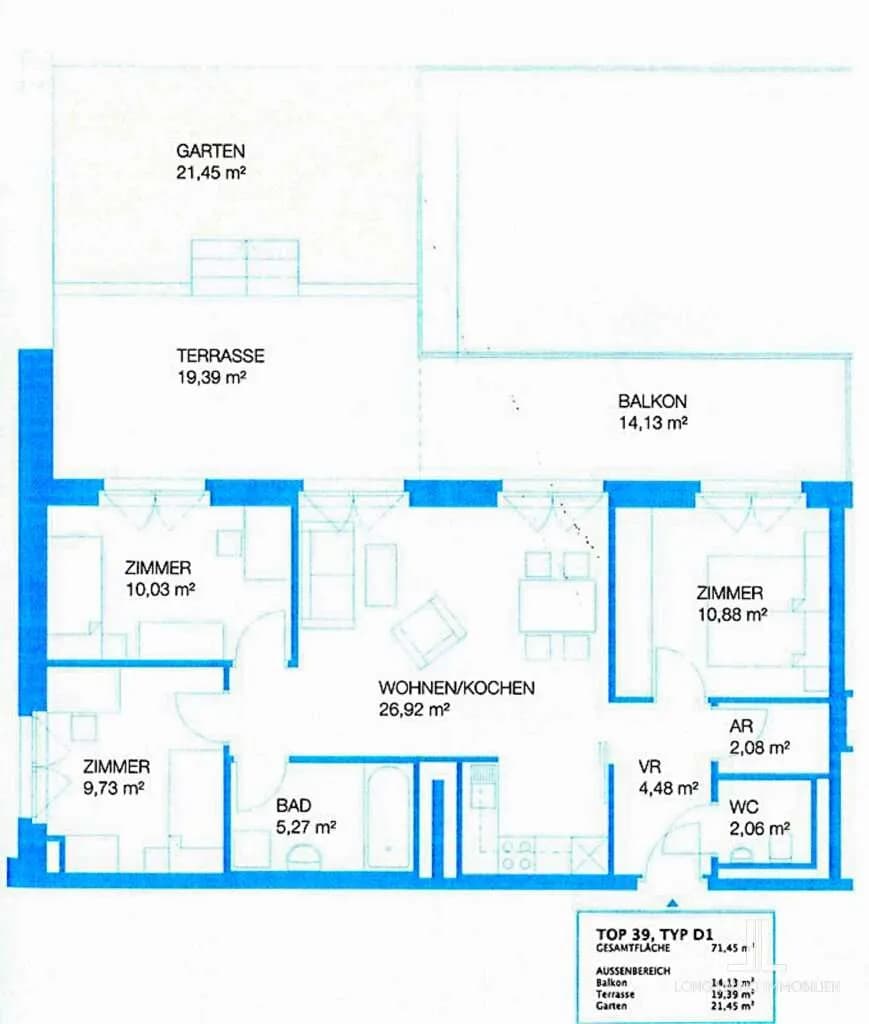4-Zimmer-Wohnung kaufen in Graz – 71,45 m², € 262.800 – Bild 5 von 5