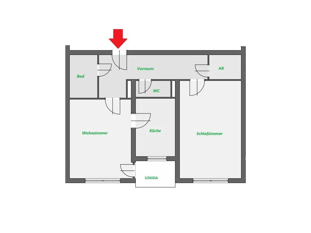 2-Zimmer-Wohnung kaufen in Leoben – 62 m², € 119.000 – Bild 14 von 14