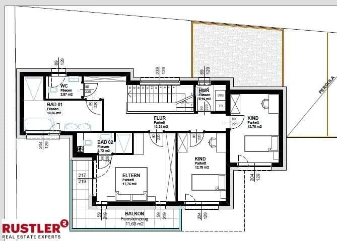 4-Zimmer-Haus kaufen in Baden – 119 m², € 634.000 – Bild 7 von 8