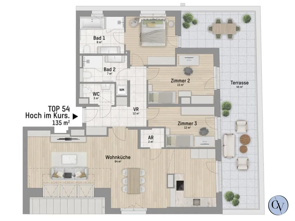 4-Zimmer-Wohnung kaufen in Wien – 134,75 m², € 1.249.900 – Bild 5 von 5