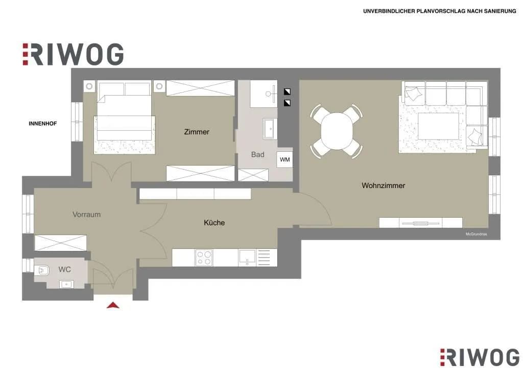 2-Zimmer-Wohnung kaufen in Wien – 50,8 m², € 229.000 – Bild 34 von 35