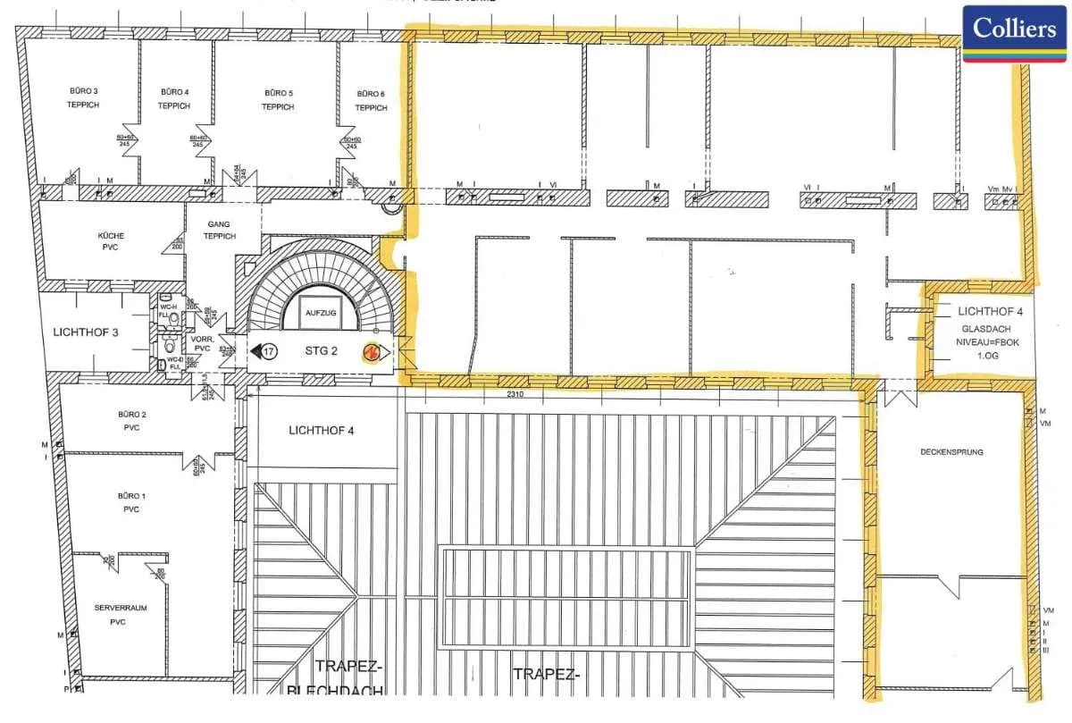 11-Zimmer-Gewerbeimmobilie mieten in Wien – 351 m², € 6.289 – Bild 10 von 11