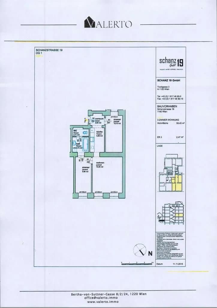 3-Zimmer-Wohnung kaufen in Wien – 96,34 m², € 441.000 – Bild 6 von 6