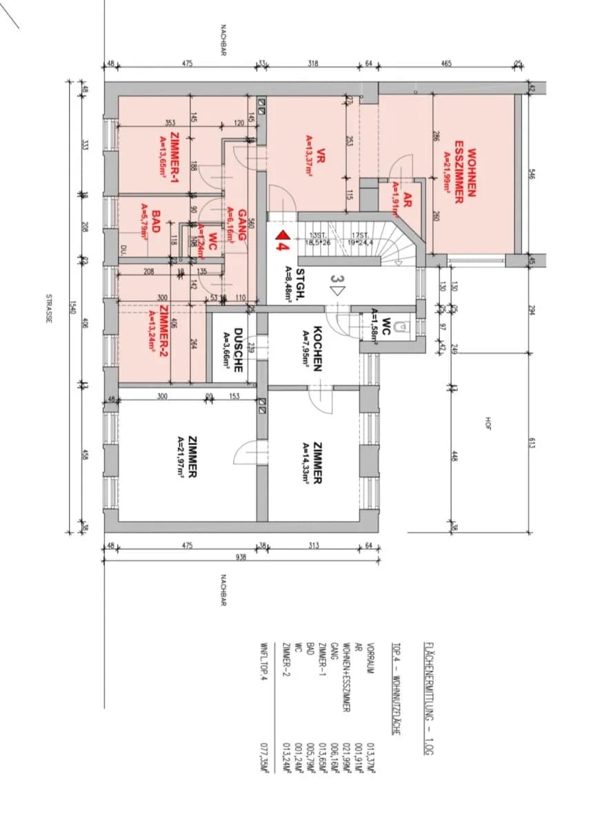 3-Zimmer-Wohnung mieten in Krems an der Donau – 77 m², € 866 – Bild 2 von 16
