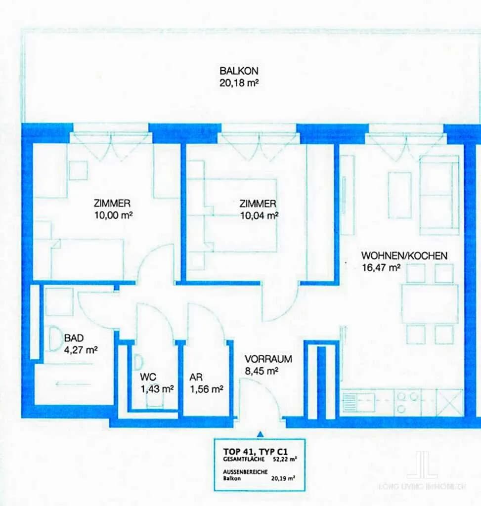 3-Zimmer-Wohnung kaufen in Graz – 52,45 m², € 190.800 – Bild 5 von 5