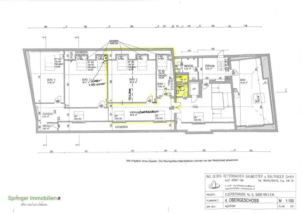 2-Zimmer-Gewerbeimmobilie mieten in Hallein – 50 m², € 720 – Bild 6 von 7