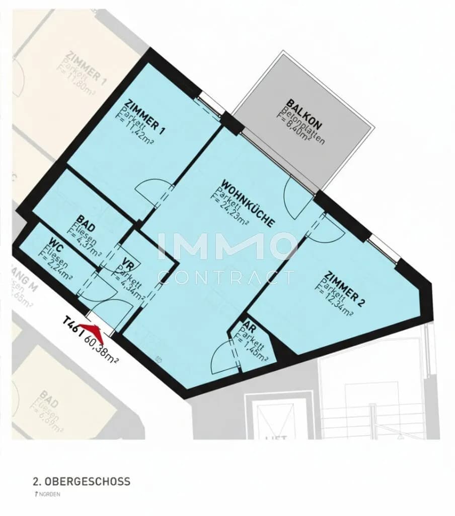 3-Zimmer-Wohnung kaufen in Wien – 60,38 m², € 469.500 – Bild 13 von 13