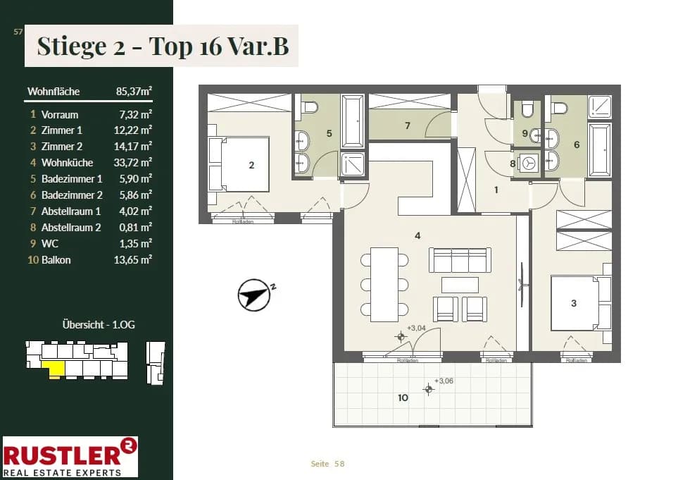 3-Zimmer-Wohnung kaufen in Mödling – 85 m², € 547.000 – Bild 7 von 7