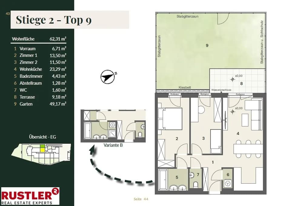 3-Zimmer-Wohnung kaufen in Mödling – 62,2 m², € 360.000 – Bild 2 von 5