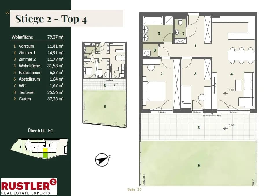 3-Zimmer-Wohnung kaufen in Mödling – 79,37 m², € 508.000 – Bild 3 von 5