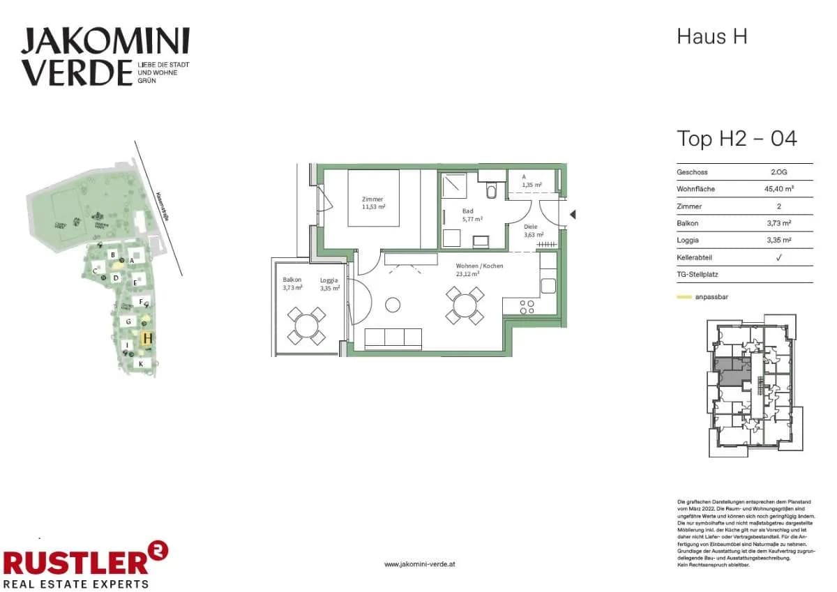 2-Zimmer-Wohnung kaufen in Graz – 45,4 m², € 232.000 – Bild 8 von 12