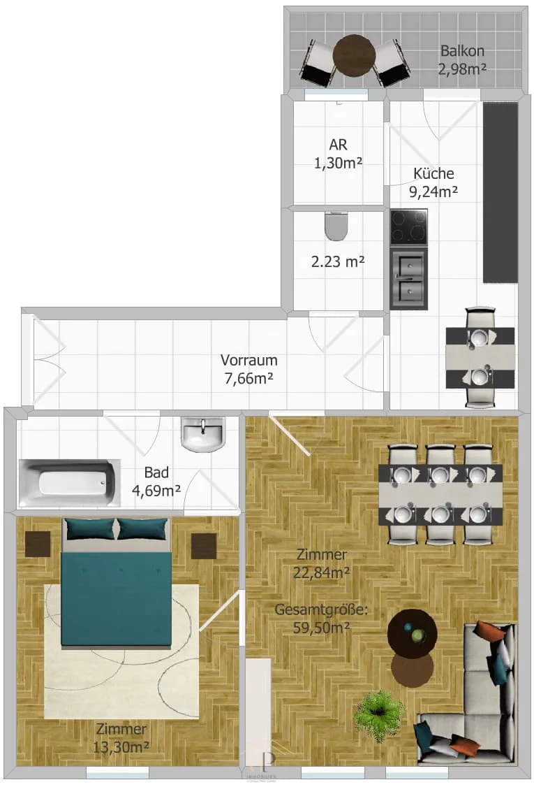 2-Zimmer-Wohnung kaufen in Graz – 59,5 m², € 250.000 – Bild 16 von 16