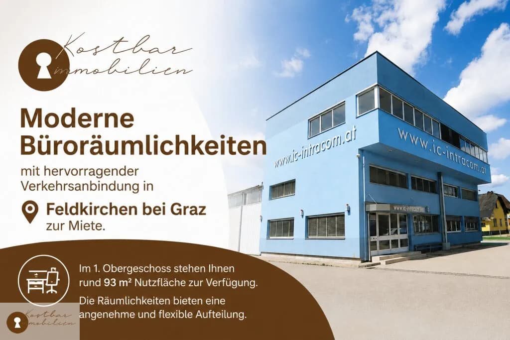 Gewerbeimmobilie mieten in Graz-Umgebung – 93 m², € 893 – Bild 1 von 10