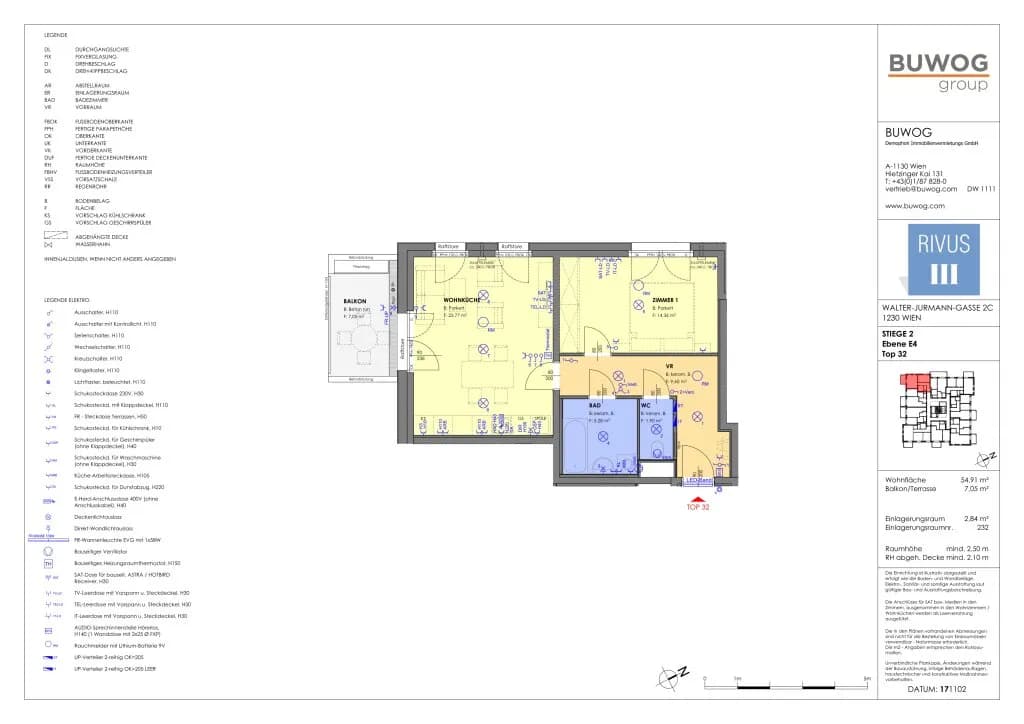 2-Zimmer-Wohnung kaufen in Wien – 54,91 m², € 269.900 – Bild 22 von 23