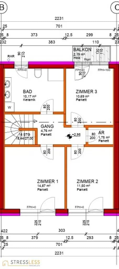 4-Zimmer-Haus kaufen in Bruck an der Leitha – 104 m², € 439.000 – Bild 17 von 18