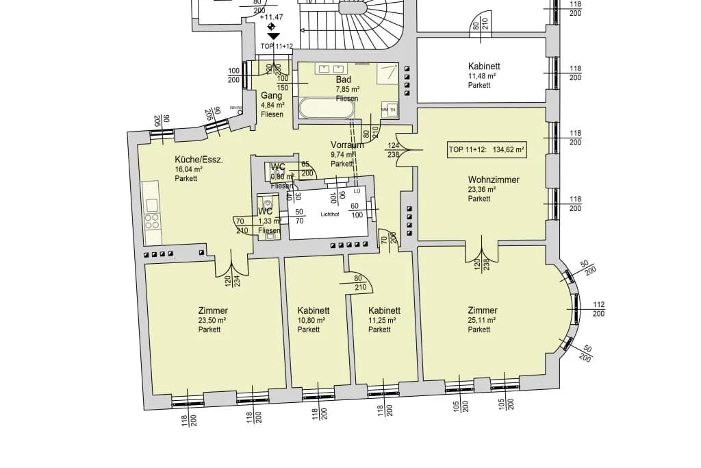 5-Zimmer-Wohnung kaufen in Wien – 135 m², € 885.000 – Bild 3 von 16