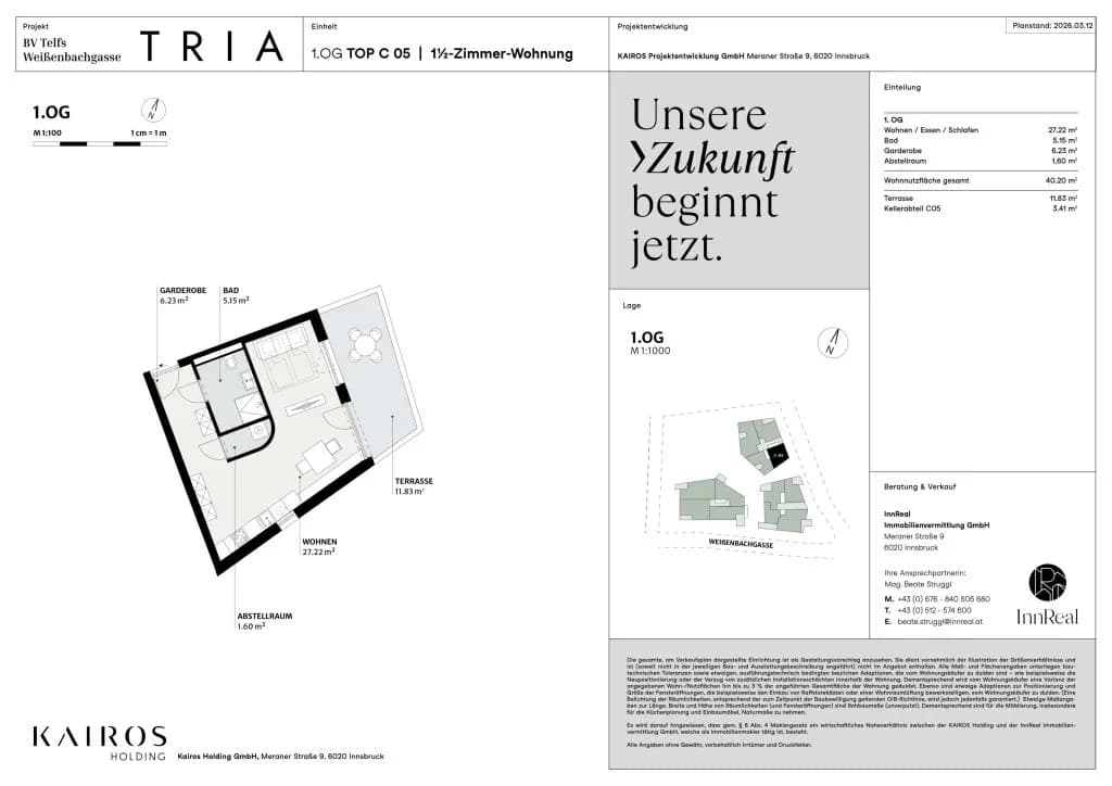 1-Zimmer-Wohnung kaufen in Innsbruck-Land – 40,2 m², € 256.000 – Bild 10 von 10