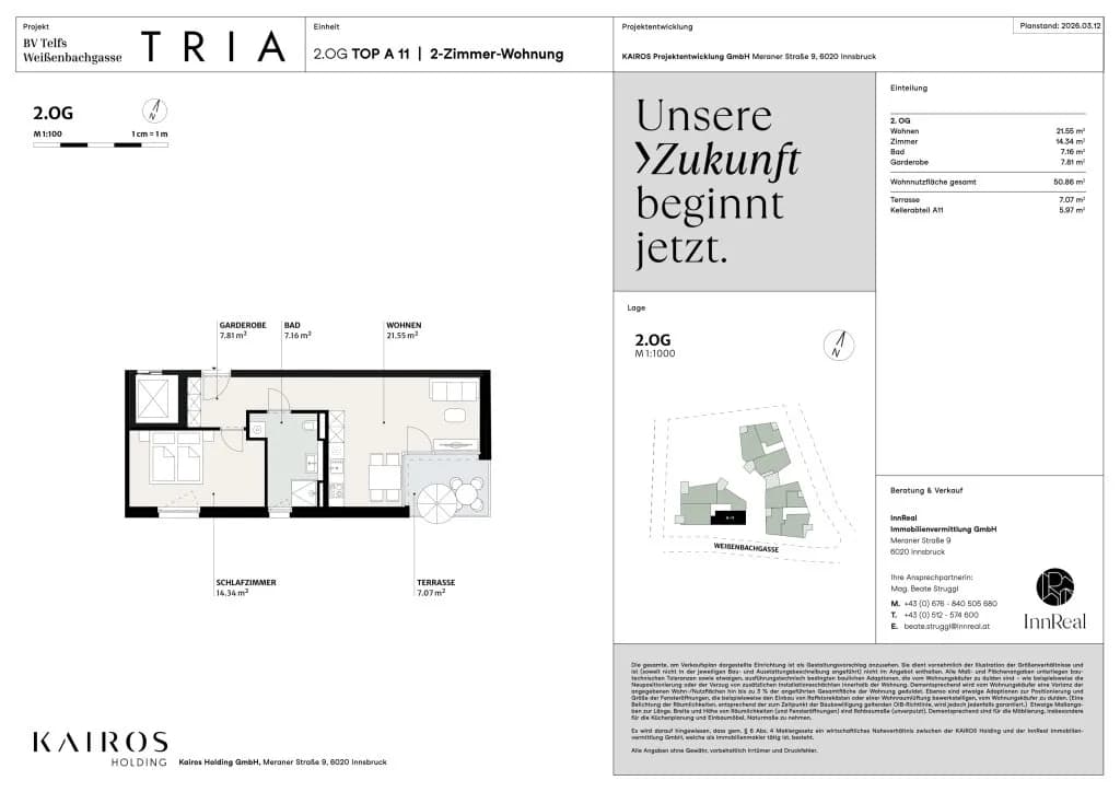 2-Zimmer-Wohnung kaufen in Innsbruck-Land – 50,86 m², € 335.000 – Bild 10 von 10