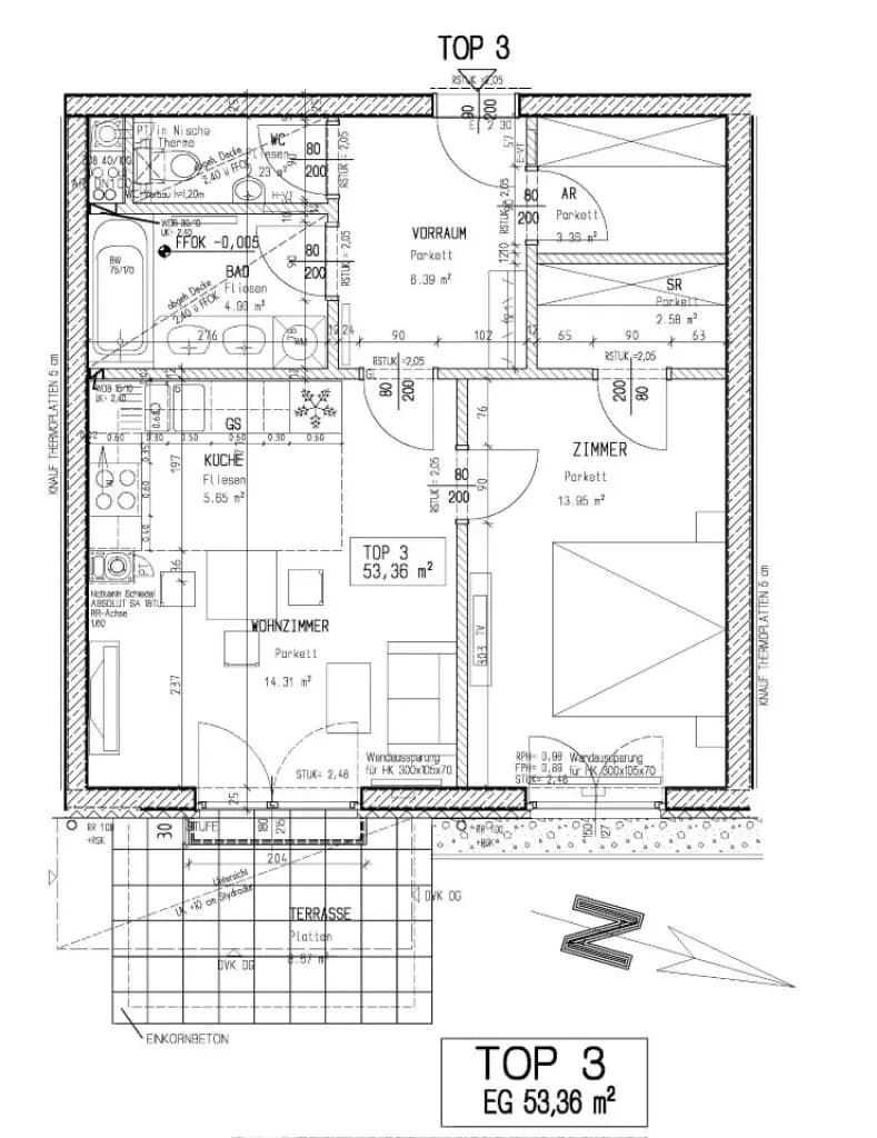 2-Zimmer-Wohnung mieten in Wien – 53 m², € 1.085 – Bild 17 von 17
