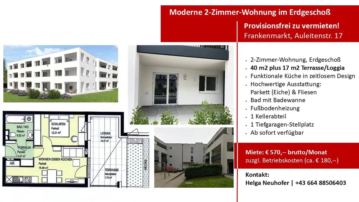 Wohnung mieten in Vöcklabruck – 40 m², € 750 – Bild 3 von 5