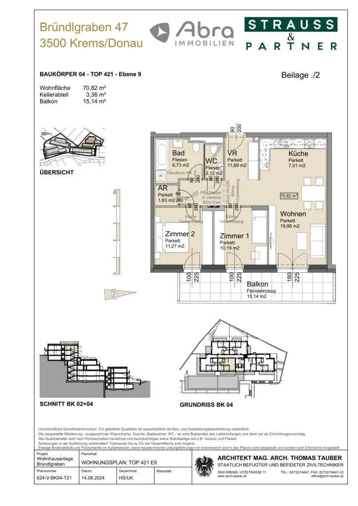 3-Zimmer-Wohnung kaufen in Krems an der Donau – 70,82 m², € 440.100 – Bild 17 von 18