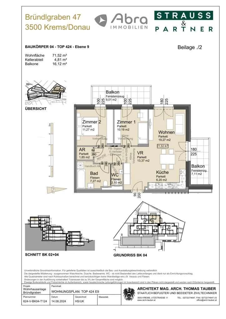 3-Zimmer-Wohnung kaufen in Krems an der Donau – 71,52 m², € 445.700 – Bild 24 von 25