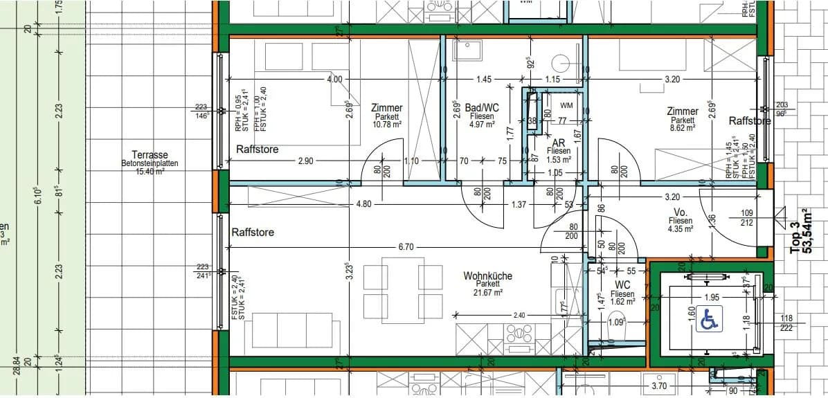 3-Zimmer-Wohnung kaufen in Leibnitz – 54 m², € 220.000 – Bild 1 von 4