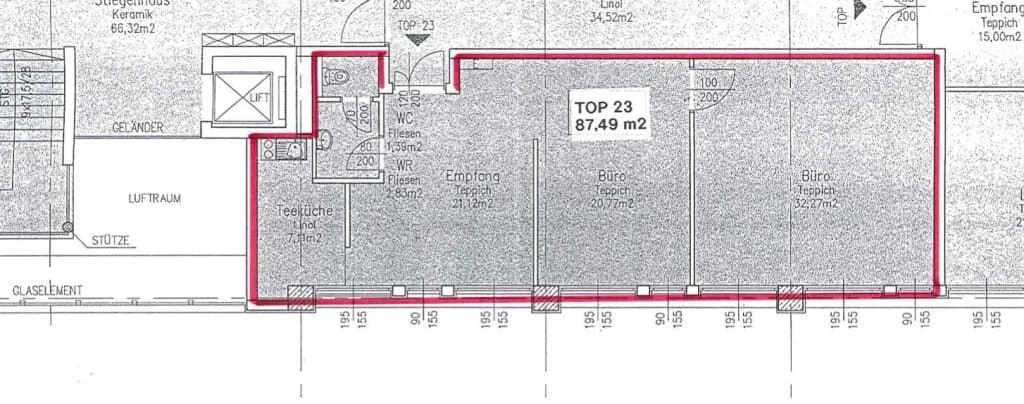 3-Zimmer-Gewerbeimmobilie mieten in Mödling – 87 m², € 1.094 – Bild 4 von 4