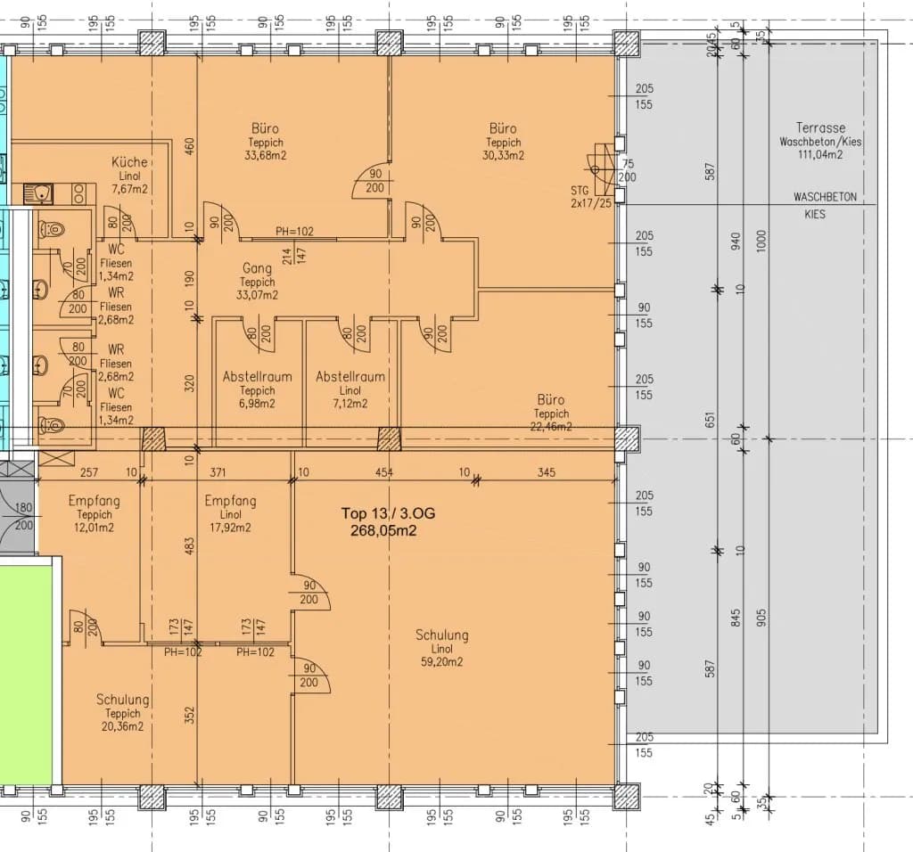 6-Zimmer-Gewerbeimmobilie mieten in Mödling – 268 m², € 3.351 – Bild 13 von 13