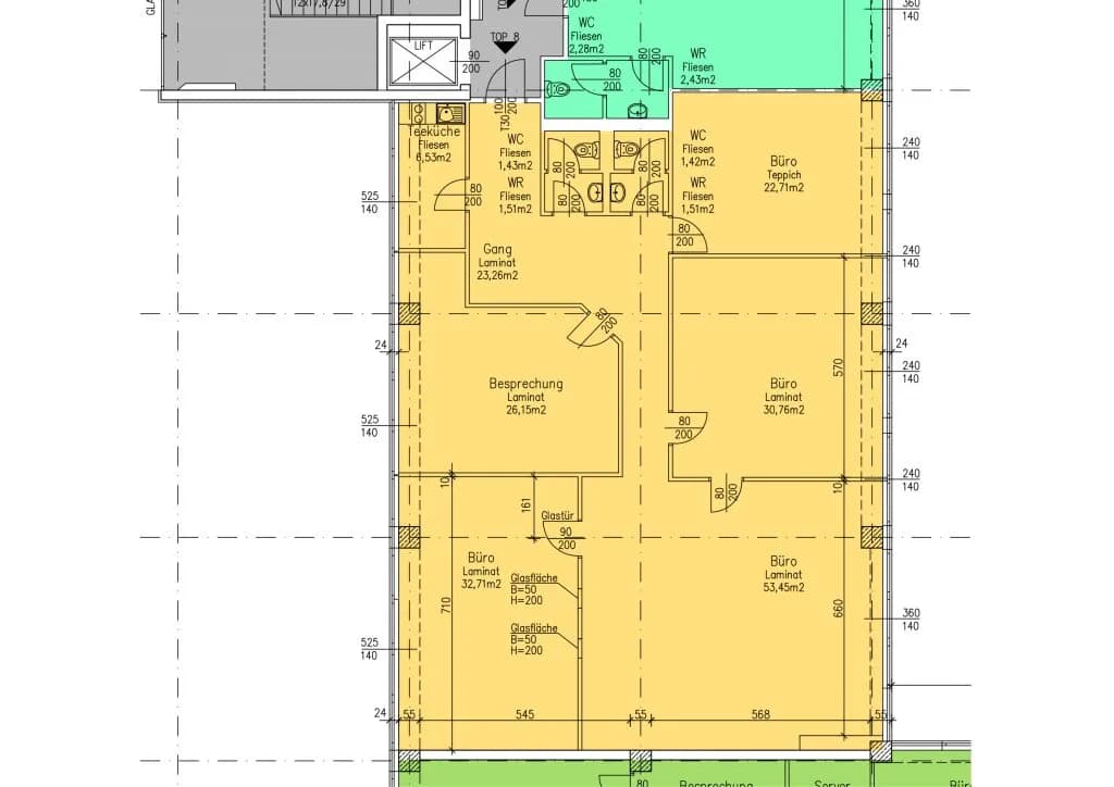 6-Zimmer-Gewerbeimmobilie mieten in Mödling – 210 m², € 2.623 – Bild 8 von 8