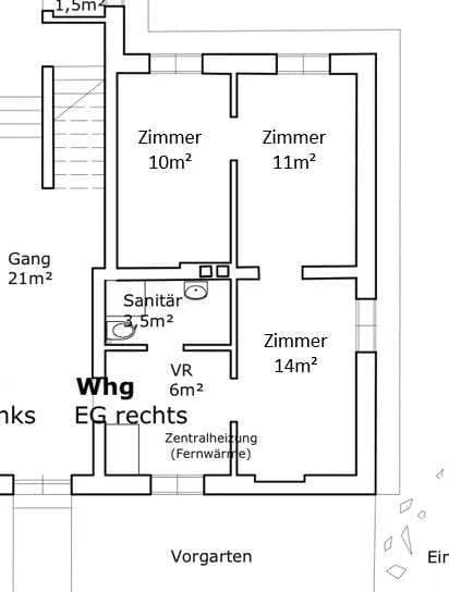 3-Zimmer-Wohnung mieten in Graz – 42 m², € 540 – Bild 6 von 6