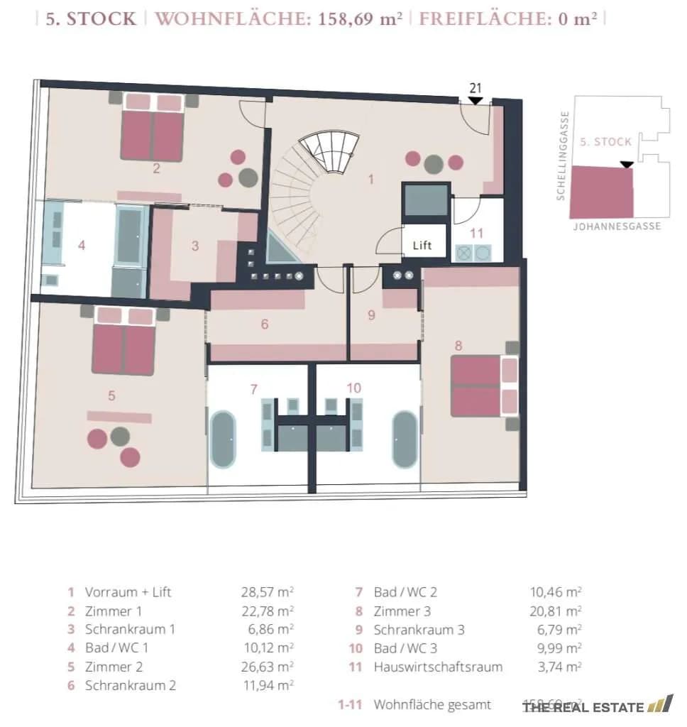 6-Zimmer-Wohnung kaufen in Wien – 328,52 m², € 8.500.000 – Bild 13 von 16