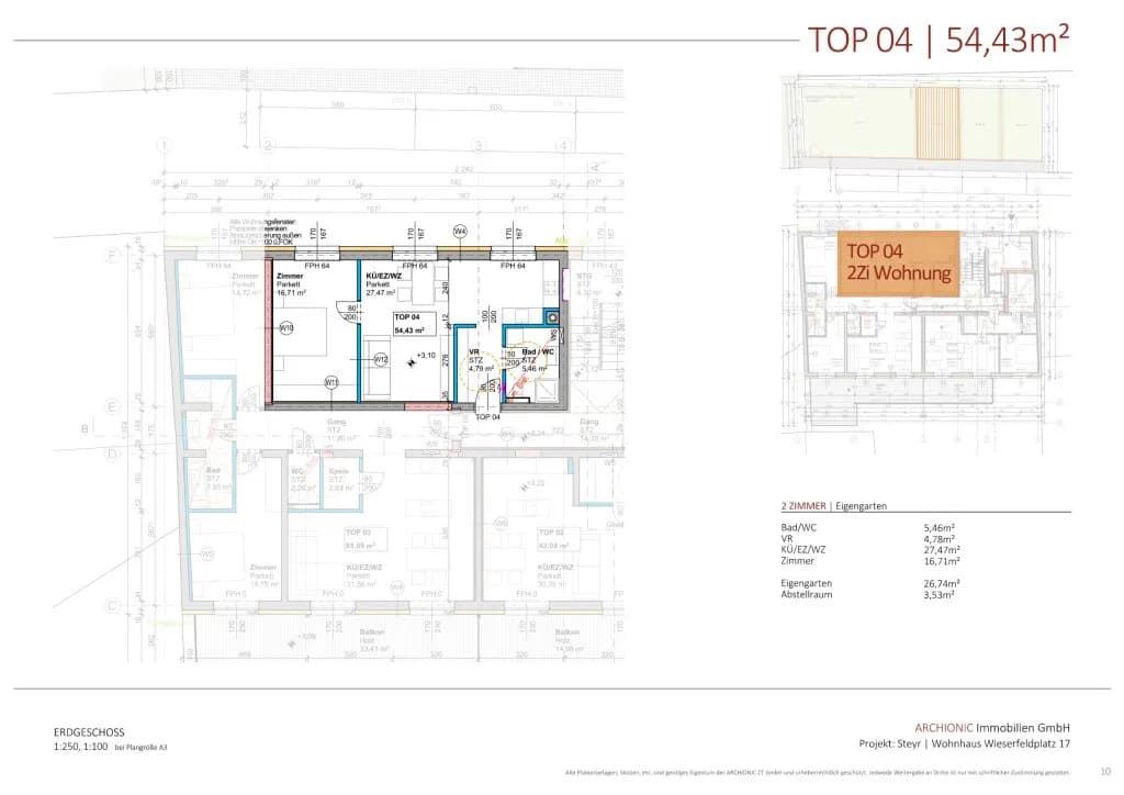 2-Zimmer-Wohnung kaufen in Steyr – 54,4 m², € 295.900 – Bild 5 von 5
