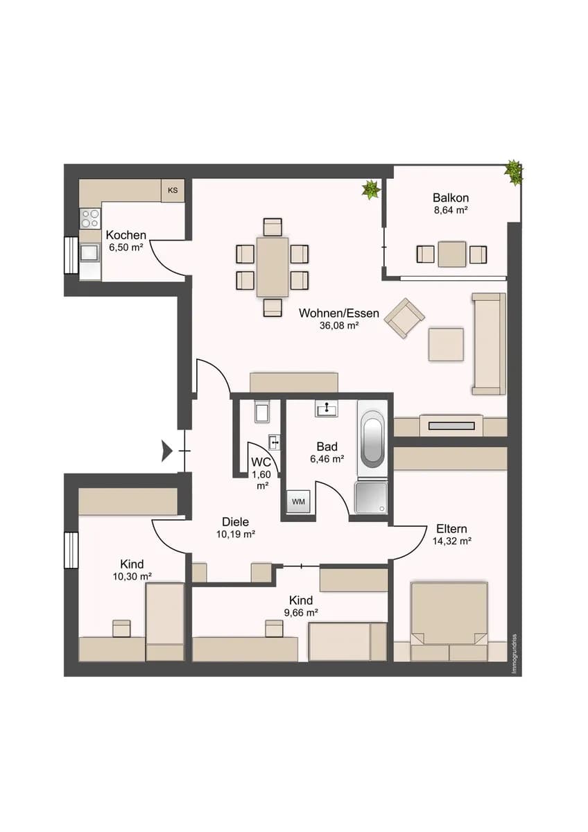 4-Zimmer-Wohnung kaufen in Feldkirch – 95,11 m², € 348.500 – Bild 20 von 20