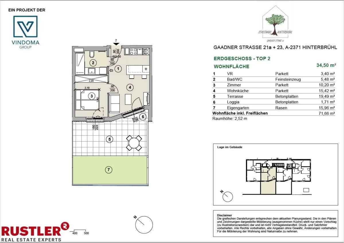 2-Zimmer-Wohnung kaufen in Mödling – 34,5 m², € 259.470 – Bild 6 von 16