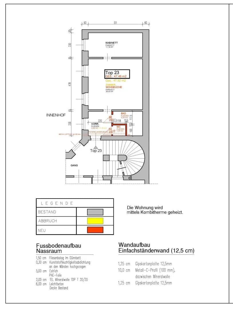 2-Zimmer-Wohnung mieten in Wien – 47,51 m², € 1.133 – Bild 24 von 24